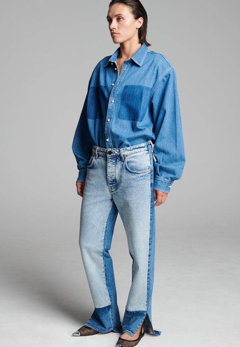 Twist Two Colour Pants Blue – FRENKEN