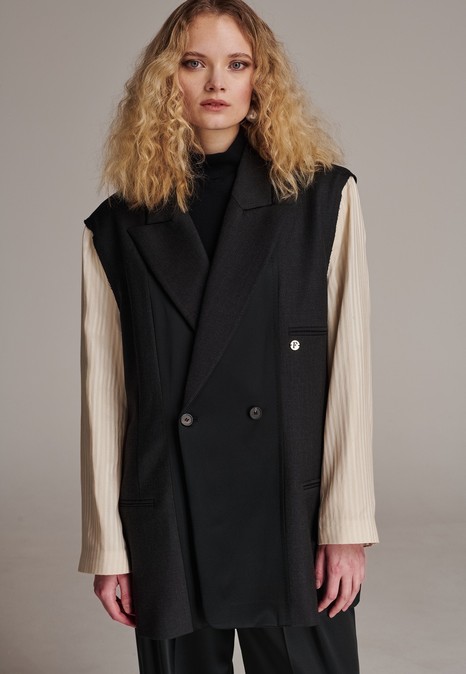 Flannels Inside Inside Flannel Blazer Black – FRENKEN