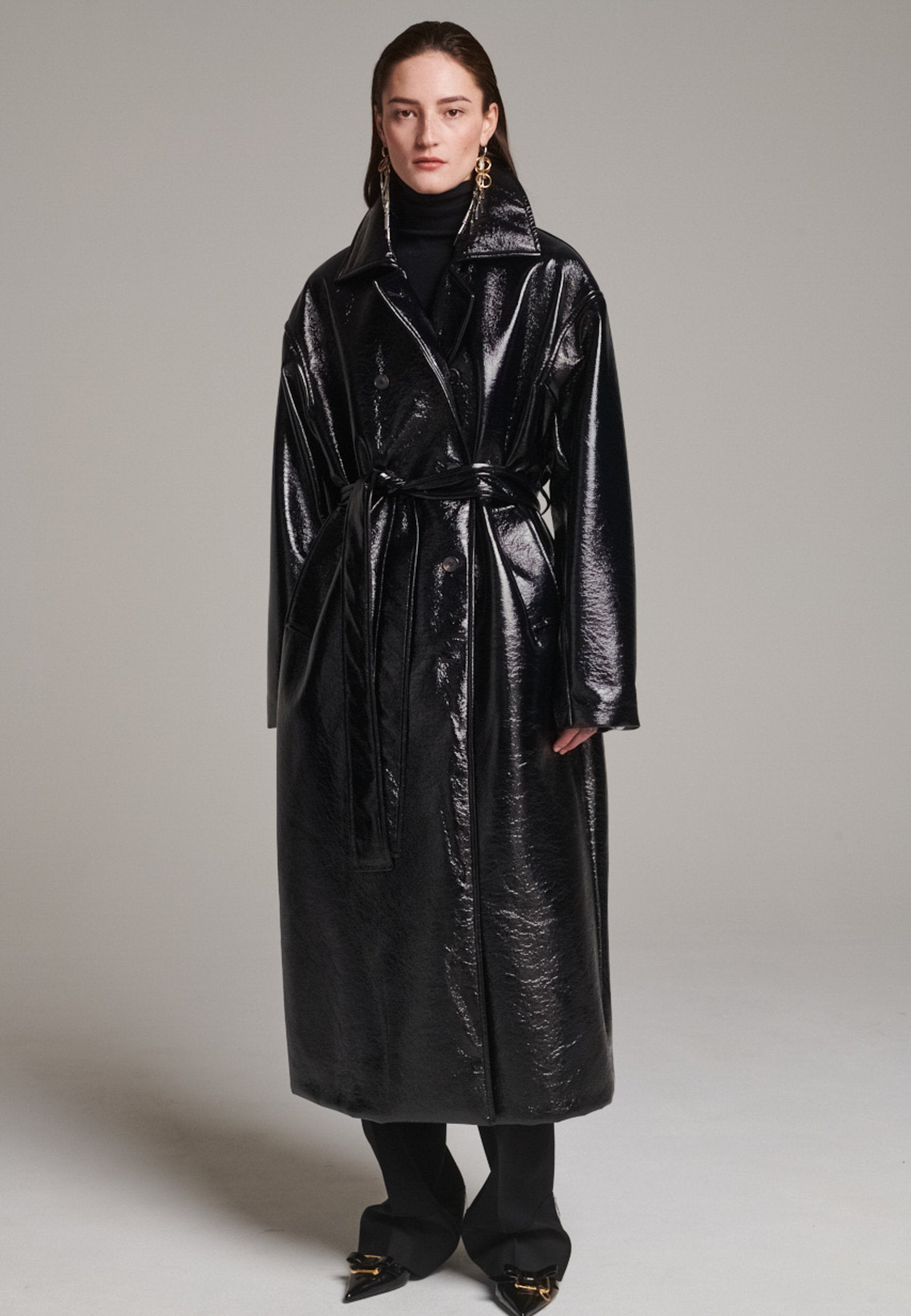 Shine Oversized Coat Black – FRENKEN