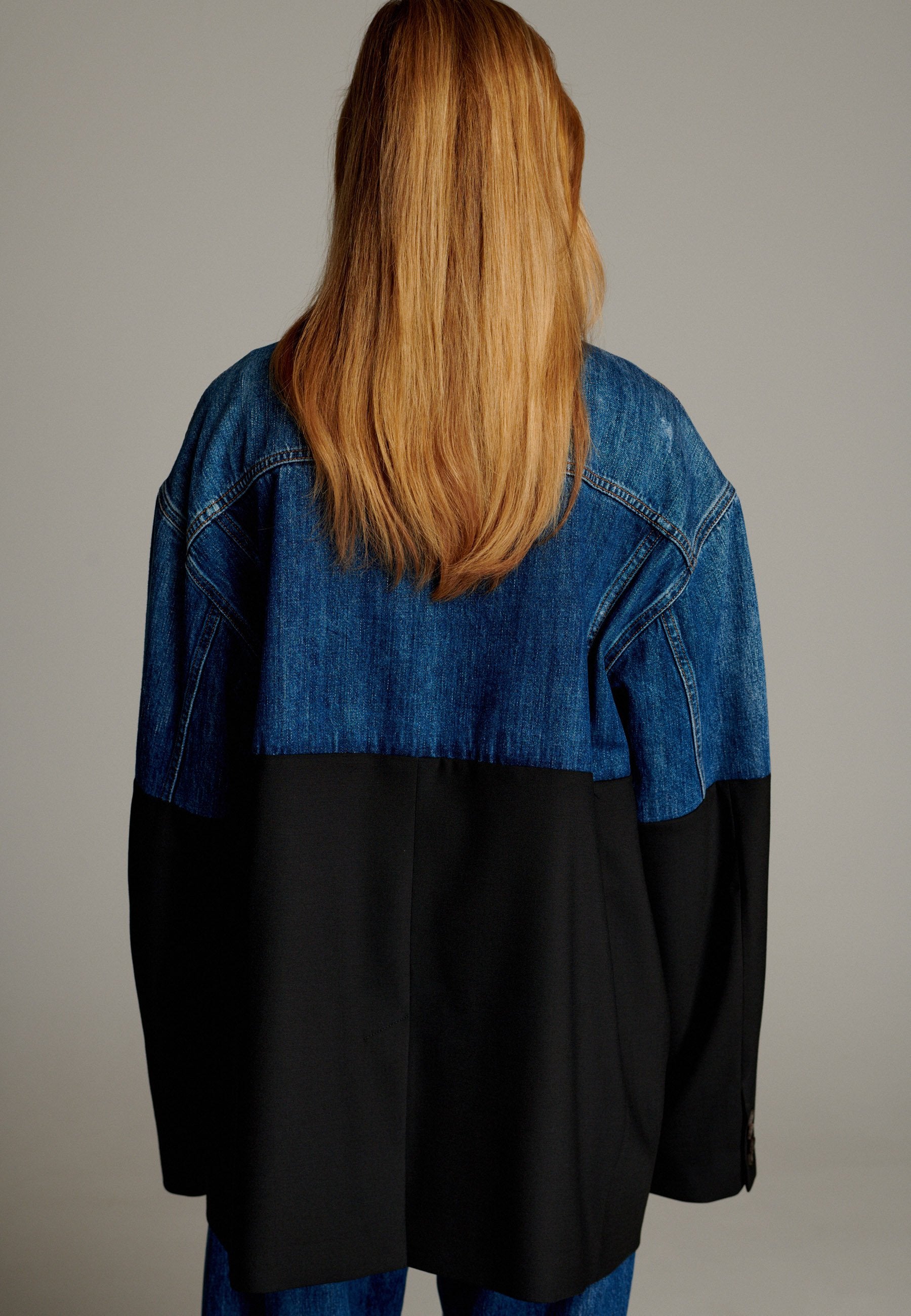 Slice Denim Blazer Blue Denim – FRENKEN