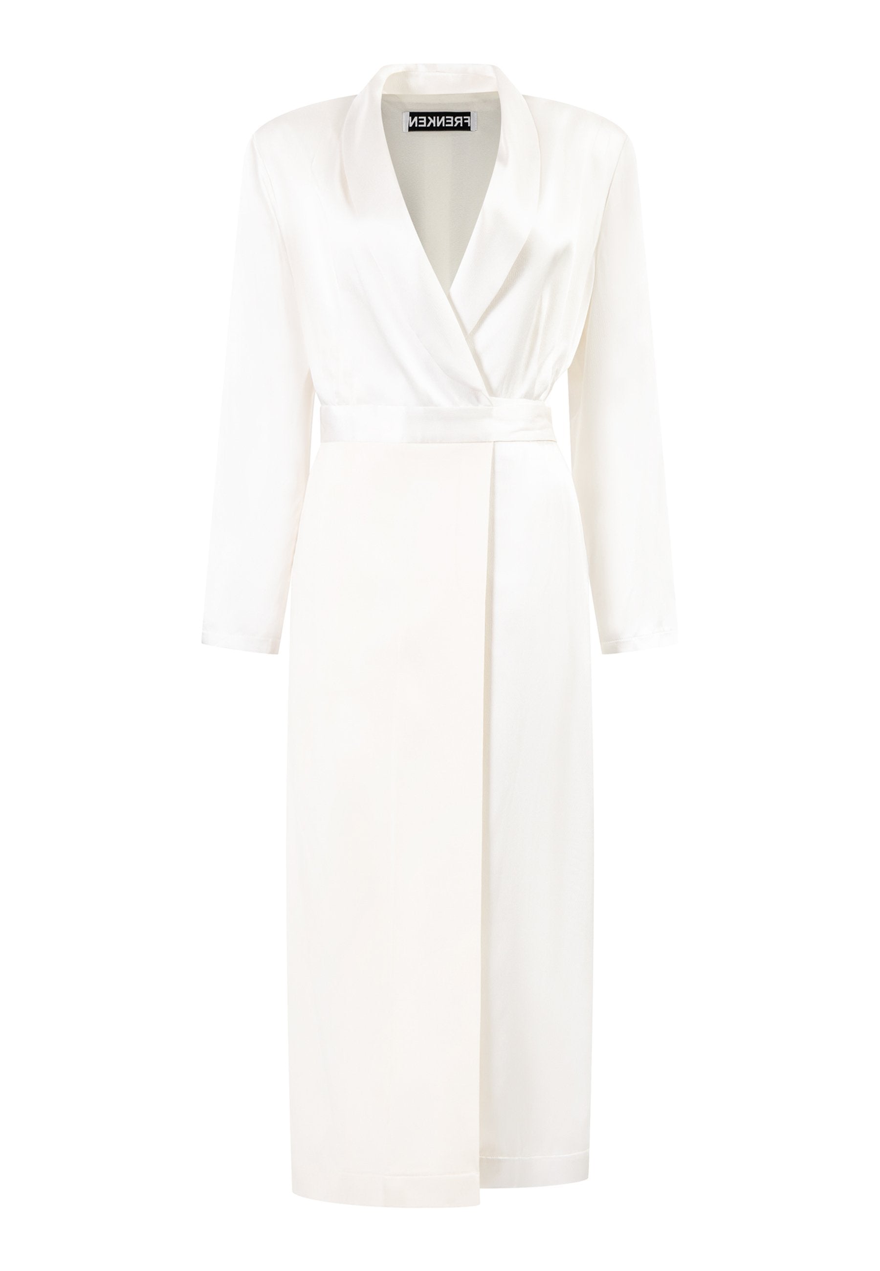 Wrap Dress Ivory FRENKEN Wrap Dress Ivory FRENKEN