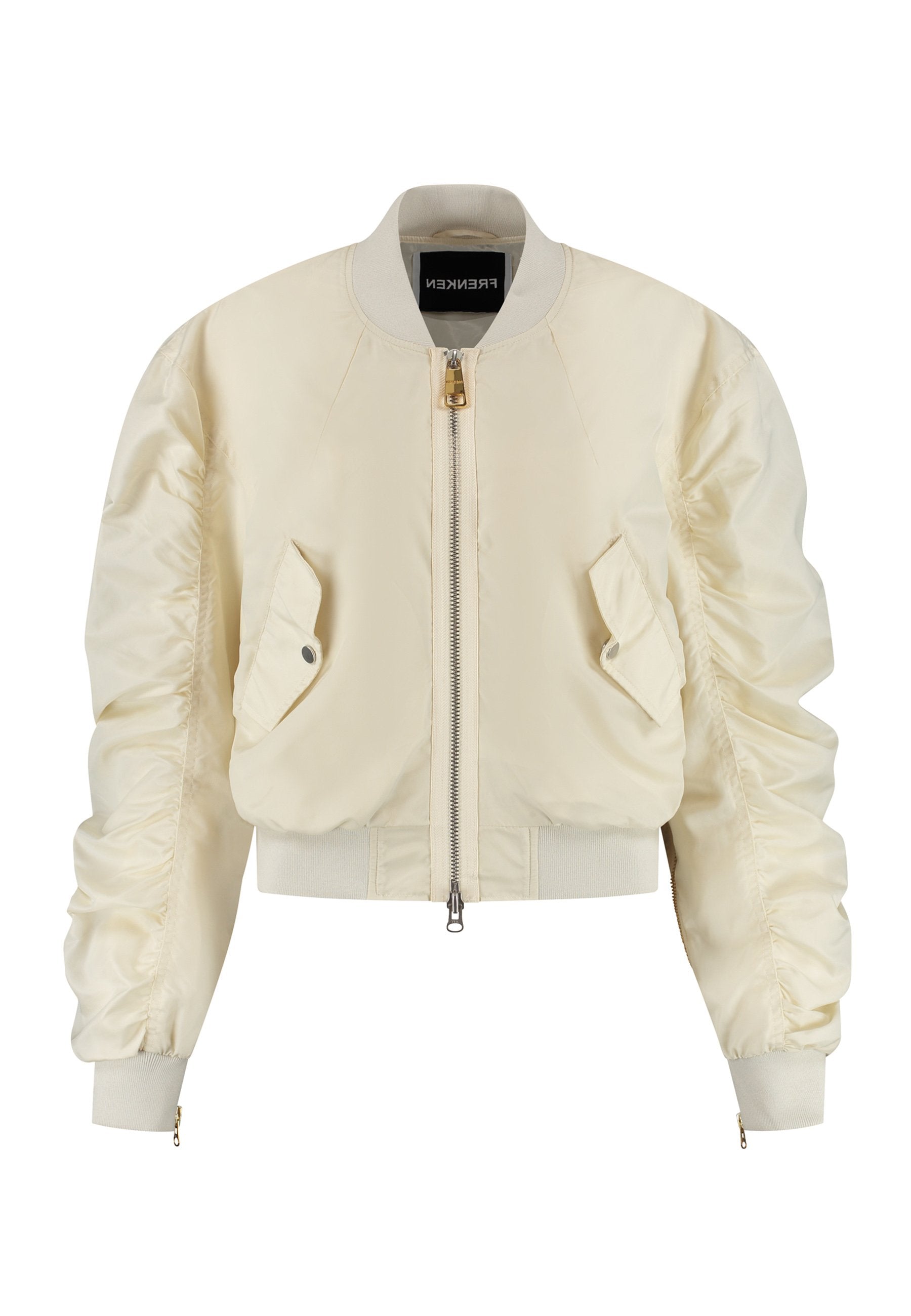 Zip Bomber Jacket Ivory – FRENKEN
