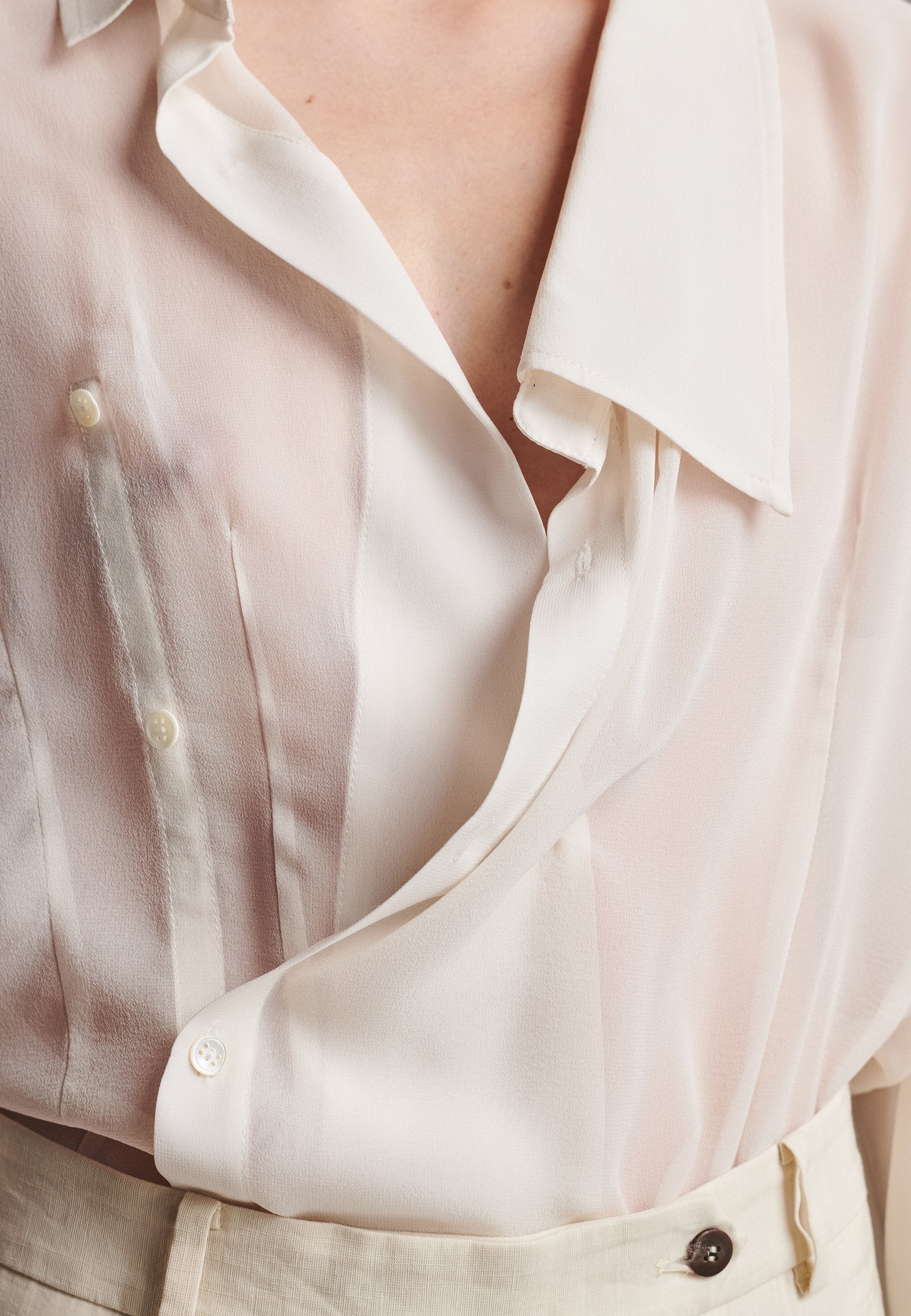 Cross Asymmetric Shirt Off White – FRENKEN